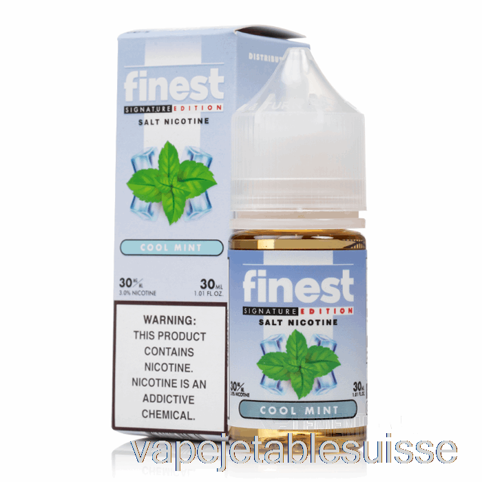 Vape Suisse Cool Mint - La Meilleure édition Signature Sel Nic - 30 Ml 50 Mg